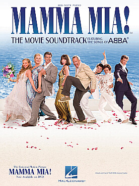 Illustration de MAMMA MIA ! musique du film sur des chansons du groupe ABBA pour piano ou synthétiseur
