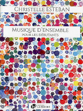 Illustration de Musique d'ensemble pour les débutants pour piano 4 mains, clarinette, saxophone (ou flûte, violon) et percussions (conducteur seul)