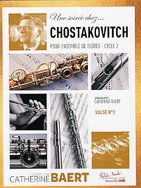 Illustration de UNE SOIREE CHEZ ... (pour ensemble de flûtes) - Chostakovitch