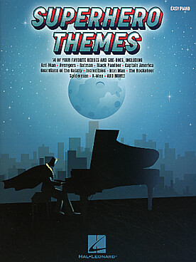 Illustration de SUPERHERO THEMES (piano facile)