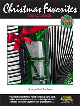 Illustration christmas favorites for accordion