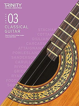 Illustration de TRINITY GUILDHALL LONDON - Guitar 2020-2023 Grade 3