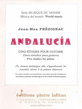 Illustration de Andalucía : 5 études pour guitare