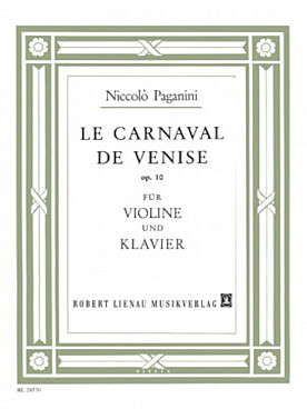 Illustration de Carnaval de Venise op. 10