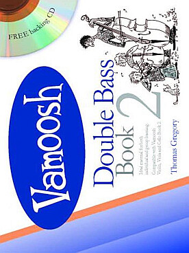 Illustration de Vamoosh double bass compatible avec versions alto, violon et cello pour jouer en solo, duo ou trio - Book 2
