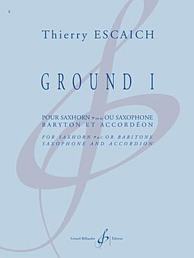 Illustration de Ground I pour saxhorn en ut ou saxophone baryton et accordéon