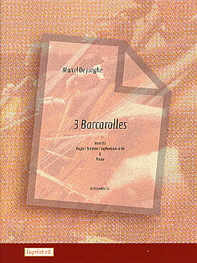 Illustration de 3 Barcarolles pour instrument en ut et piano
