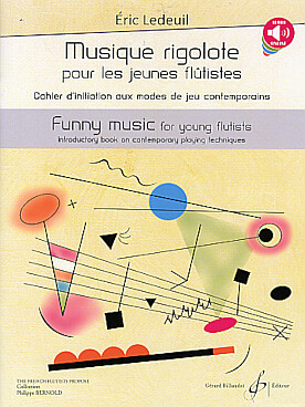 Illustration de Musique rigolote pour les jeunes flûtistes, cahier d'initiation aux modes de jeu contemporains