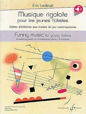 Illustration de Musique rigolote pour les jeunes flûtistes, cahier d'initiation aux modes de jeu contemporains
