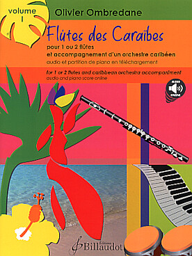 Illustration de Flûtes des Caraïbes - Vol. 1 : 10 pièces originales pour voyager dans tous les styles musicaux des Caraïbes
