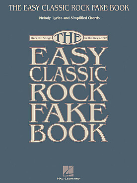 Illustration de EASY CLASSIC ROCK FAKE BOOK pour instruments en do