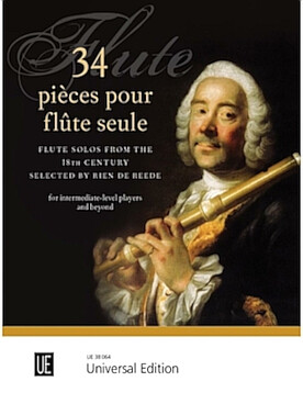 Illustration de 34 PIECES pour flûte seule du 18e siècle