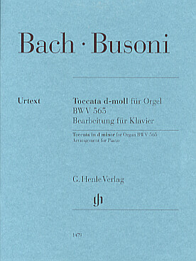 Illustration de Toccata et fugue BWV 565 en ré m - éd. Henle (tr. Busoni)