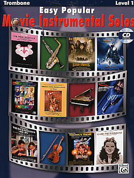 Illustration de EASY POPULAR MOVIE instrumental solos : 10 musiques de film (Harry Potter, La Panthère rose, Casino royal, Le Seigneur des anneaux, Chevaliers de l'arche...)