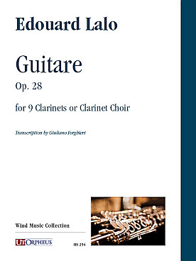 Illustration de Guitare op. 28 pour 9 clarinettes ou ensemble de clarinettes