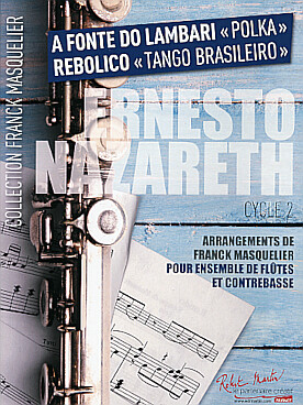 Illustration de A Fonte do Lombardi "polka" - Rebolico "tango brasileiro", pour ensemble de flûtes et contrebasse