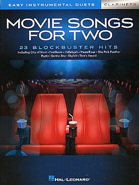 Illustration de MOVIE SONGS FOR TWO 23 arrangements de musiques de films célèbres