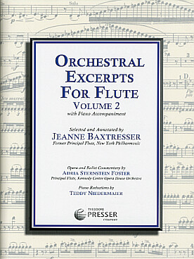 Illustration de TRAITS D'ORCHESTRE pour flûte avec accompagnement de piano - Vol. 2