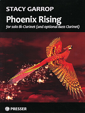 Illustration de Phoenix rising for solo clarinet (and optional bass clarinet)
