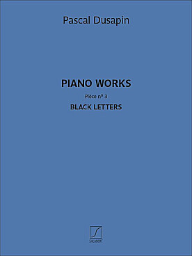 Illustration de Piano works - N° 3 : Black letters