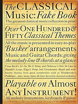 Illustration de The CLASSICAL MUSIC FAKE BOOK