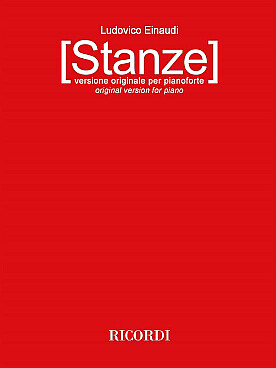 Illustration de Stanze : pièces originales pour piano écrites en 1990