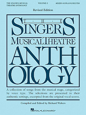 Illustration de The SINGERS MUSICAL THEATRE ANTHOLOGY - Vol. 2 mezzo-soprano (revised edition)