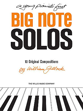 Illustration de A Young pianist's first big note solos