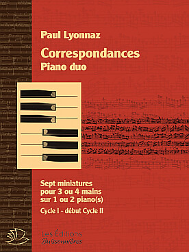 Illustration de Correspondances, 7 miniatures pour 3 ou 4 mains, sur un ou deux pianos