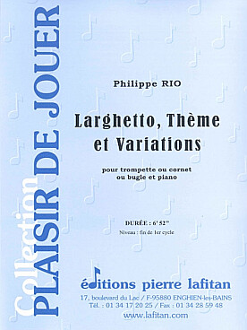 Illustration de Larghetto, thème et variations