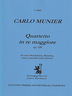 Illustration de Quatuor op. 128 en ré M pour 2 mandolines, mandole et luth (ou guitare)