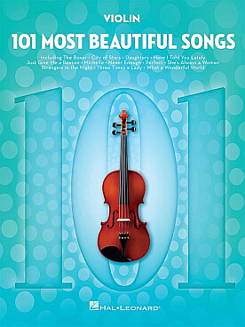 Illustration de 101 MOST BEAUTIFUL SONGS for violin