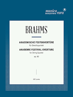 Illustration brahms akademic festival overture op. 80