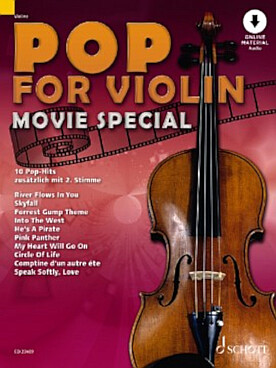 Illustration pop for violin movie special