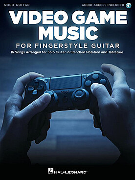 Illustration de VIDEO GAME MUSIC for fingertsyle guitar 16 morceaux (solfège et tablatures)