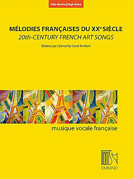 Illustration de MÉLODIES françaises du XXe siècle - voix haute