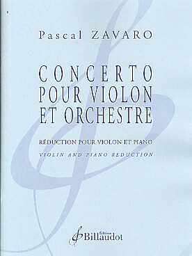 Illustration de Concerto pour violon et orchestre, réd. piano