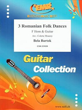 Illustration de 3 Romanian Folk dances pour cor et guitare