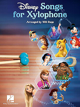 Illustration disney songs for xylophone
