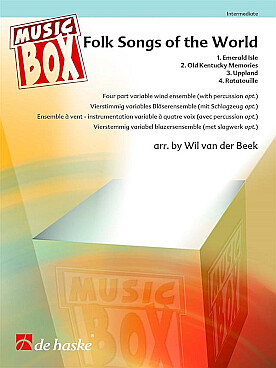 Illustration de FOLK SONGS OF THE WORLD arrangés pour quatuor à vents à instrumentation variable