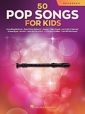 Illustration pop songs for kids (50) flute a bec