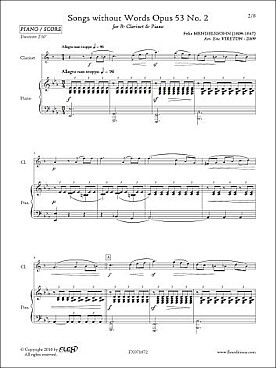 Illustration de Romance sans paroles op. 53/2