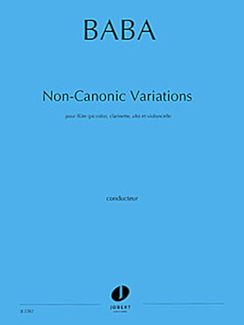 Illustration de Non-canonic variations pour flûte, clarinette, alto et violoncelle