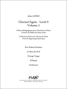 Illustration lopez clarinet' again vol. 1 niveau 4