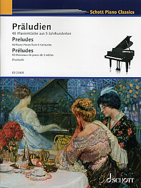 Illustration de PRÉLUDES : 40 morceaux de piano de 5 siècles (niveau facile à avancé)