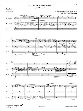 Illustration de Sonatine (tr. Vireton) - Mouvement N° 1
