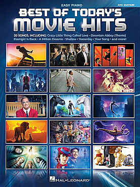 Illustration de BEST OF TODAY'S MOVIE HITS (Easy Piano) - 4th Edition