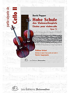 Illustration de 40 Études op. 73 (Hohe Schule des Violoncellospiels) avec ajout d'une 2me partie de violoncelle (urtext) - Vol. 1