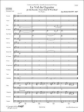 Illustration de Le Vol du Gypaète avec flûte solo et chœur de ténors