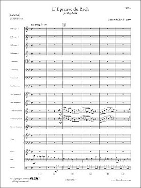 Illustration de L'épreuve du Bach pour big band (saxophones, trompettes, trombones, piano, guitare, basse, batterie)